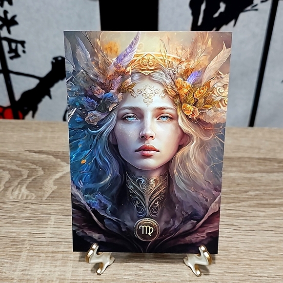 4x6 Virgo Zodiac The Maiden Art Print - Picture 4 of 4